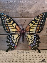 Large Butterfly, Metal Wall Decor, Garden Sculpture, Yard Art, CHOOSE Color - £11.89 GBP