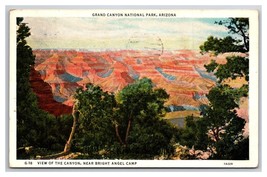 View From Bright Angel Camp Grand Canyon Arizona WB Postcard W22 - $1.93