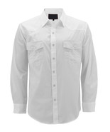 Men’s Western Button Down Short Sleeve Cowboy Dress Shirt w/ Defects - M - $27.06 CAD