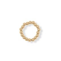 14K Yellow Gold Filled 3mm Bead Stretch Toe Ring Adjustable for Women - £23.37 GBP