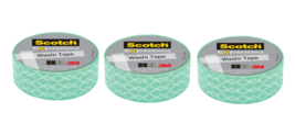 Scotch Expressions 0.59&quot;x393&quot; Blue Weave Washi Tape 3 Pack - £9.93 GBP