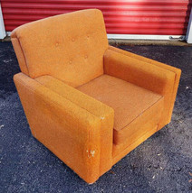 Vintage Mid-Century Plush Lounge Arm Chair - PICKUP ONLY - £315.39 GBP
