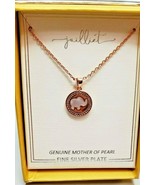 Kohl&#39;s Juilliet Silver Plate Lucky Elephant Rose Gold Tone Cubic Zirconi... - $35.71 CAD