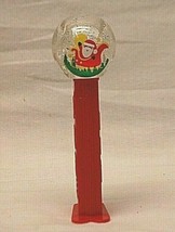 PEZ Snow Globe Santa Claus Sleigh Christmas Candy Dispenser Footed Xmas Empty  - £6.99 GBP