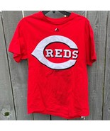 Cincinnati Reds Baseball Adult Men&#39;s Medium Red S/S Majestic T-Shirt MLB - £14.07 GBP