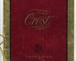 Crest Dining Lounge Menu Prince Rupert British Columbia Canada 1970s - $27.72