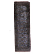 Handmade vintage Uzbek Bukhara runner 2.4&#39; x 8&#39; (75cm x 244cm) 1960s - 1... - $10,234.88 MXN
