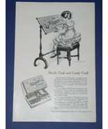 Whitman&#39;s Sampler Candy National Geographic Magazine Ad Vintage 1924 - $14.99