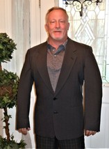 Pierre Cardin Suit Coat Jacket Blazer Slate Gray Wool 42 - £27.23 GBP