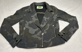 Anthropologie Camo Print Moto Style Jacket Size Small - £34.56 GBP