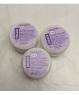 Lot of 3 Nailene Professional Acrylic Powder Clear 2.5g/.10 oz - €8,39 EUR