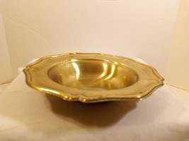 Vintage Antique Brass Scalloped Flower Ashtray/ Trinket Dish/ Candy or Nut Dish - £14.21 GBP