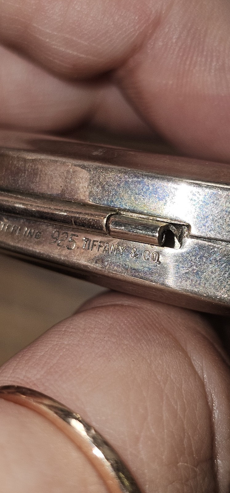 Silver 925 Compact Mirror Vintage Tiffany & Co Item image 5