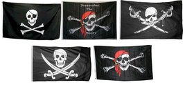 AES 3x5 3&#39;x5&#39; Wholesale Set Jolly Roger Pirate Calico Brethren Surrender Flags F - £17.10 GBP