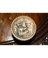 Vintage Hand Carved Russian Jewelry Box Made of Birch Bark - $66.99 CAD