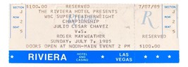 Julio CESAR Chavez Contre Roger Mayweather Juillet 7 1985 Complet Boxe B... - $387.99