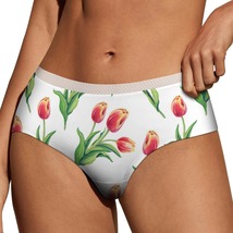 Floral Flowers Panties for Women Lace Briefs Soft Ladies Hipster Underwear - $13.99