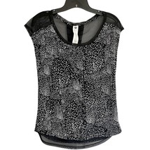 Fabletics NWT $50 Vanessa Mesh Back Short Sleeve Printed Top Women’s Size XS - £21.27 GBP