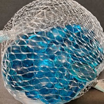 Turquoise Glass Gems, Colored Marbles, Vase Filler, Blue Pebbles, Soil Topper image 4