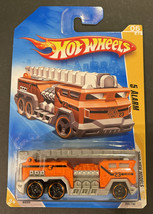 2009 Hot Wheels #6 New Models 6/42 5 ALARM Fire Engine Orange w/Black Pr5 Spokes - £5.35 GBP