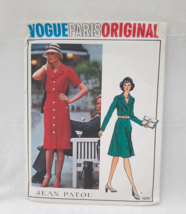 VTG Vogue Paris Original 1091 Jean Patou Size 10 ~ Dress Front Buttoned ... - £23.33 GBP