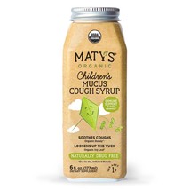 Maty&#39;s Organic Children&#39;s Mucus Cough Syrup, Made with Organic Honey, Th... - $27.23 CAD