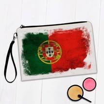 Portugal : Gift Makeup Bag Distressed Flag Vintage Portuguese Expat Country - £9.56 GBP