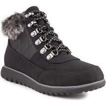 Karen Scott Women Faux Fur Cuff Hiker Ankle Booties Wanona Size US 5M Black - £27.96 GBP