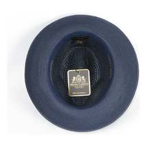 Men's Summer Spring Braid Straw style Hat by BRUNO CAPELO JULIAN JU907 Navy image 5