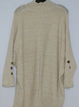 Simply Noelle Brand JCKT222Z Womens Pearl Zippered Sweater Jacket Size XXL image 6