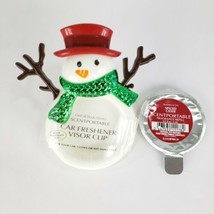 Retired Winter Snowman Scentportable Spiced Cider Scent Disc Bath and Body Works - £13.54 GBP