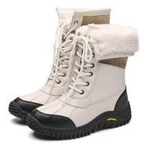 Woman Snow Boots Women Winter Shoes Waterproof Girl&#39;s Mid-Calf Boots Shoes Warm  - £64.50 GBP