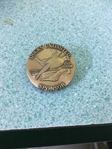 Vintage Ducks Unlimited 1990 Bronze Sponsor pin badge old squaw by Larry... - $570.03 MXN