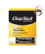 Full Box 12x Packs ChapStick Skin Protectant Chapped Lips Classic Origin... - £25.31 GBP