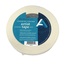 Artist Tape Roll White 1/2&quot; x 60 yards1.3 CM x 55 M Neutral White - £12.25 GBP