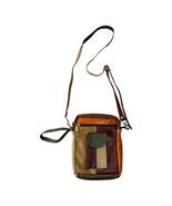 Genuine Leather Patchwork Crossbody Bag – Made in Mexico – Multicolor Boho Shoul - $35.34 CAD