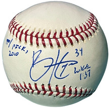 Bryce Harper signed Official Rawlings Major League Baseball #1 Pick 2010/#34/Luk - £600.93 GBP