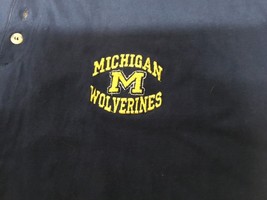 University Of Michigan Wolverines Polo Shirt Adult Large Pro Edge NCAA Football - £13.97 GBP