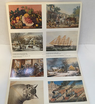 Currier and Ives  vintage postcards in full color reproduction 19 postcards - $24.70