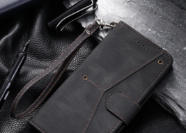 Leather wallet FLIP MAGNETIC cover case Huawei PSmart 30 P40 P30 Lite pr... - $58.86