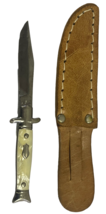 Vintage Imperial Mini Pocket Knife with Leather Sheath 4&quot; Inches/ Blade ... - £24.77 GBP