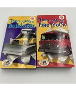Lot 2 Use There Goes a Fire Truck - Bulldozer  - VHS Used Rare - $14.96