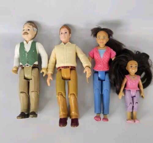 Fisher Price Loving Family Figures Grandpa Dad Daughter Child Bundle Lot... - $22.72
