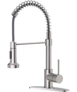 Owofan Kitchen Faucet With Pull Down Sprayer Brushed Nickel Stainless Steel - $51.99