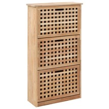 Modern Wooden Hallway Shoe Storage Cabinet Unit Organiser With 3 Compartments - £100.13 GBP+