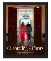 DONALD TRUMP &amp; MELANIA &quot;CELEBRATING 20 YEARS&quot; ANNIVERSARY 8X10 FRAMED PHOTO - $24.99