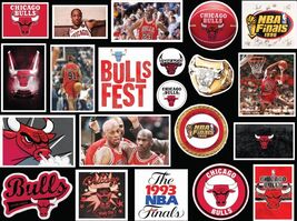 84 individual Chicago Bulls Classic Retro Jordan 23 Basketball stickers ... - $35.59