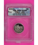 2005 S PR 69 Thomas Jefferson Nickel ICG Certified Graded Authentic Slab... - $376.28 MXN