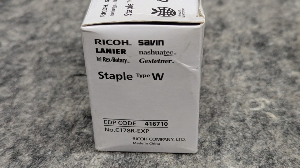 New Genuine Ricoh Type W Staple Cartridge w/ Holder (2,000 staples) 416710 Item image 4