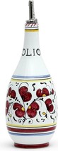 Olive Oil Bottle Dispenser Orvieto Rooster Red Ceramic - £195.14 GBP
